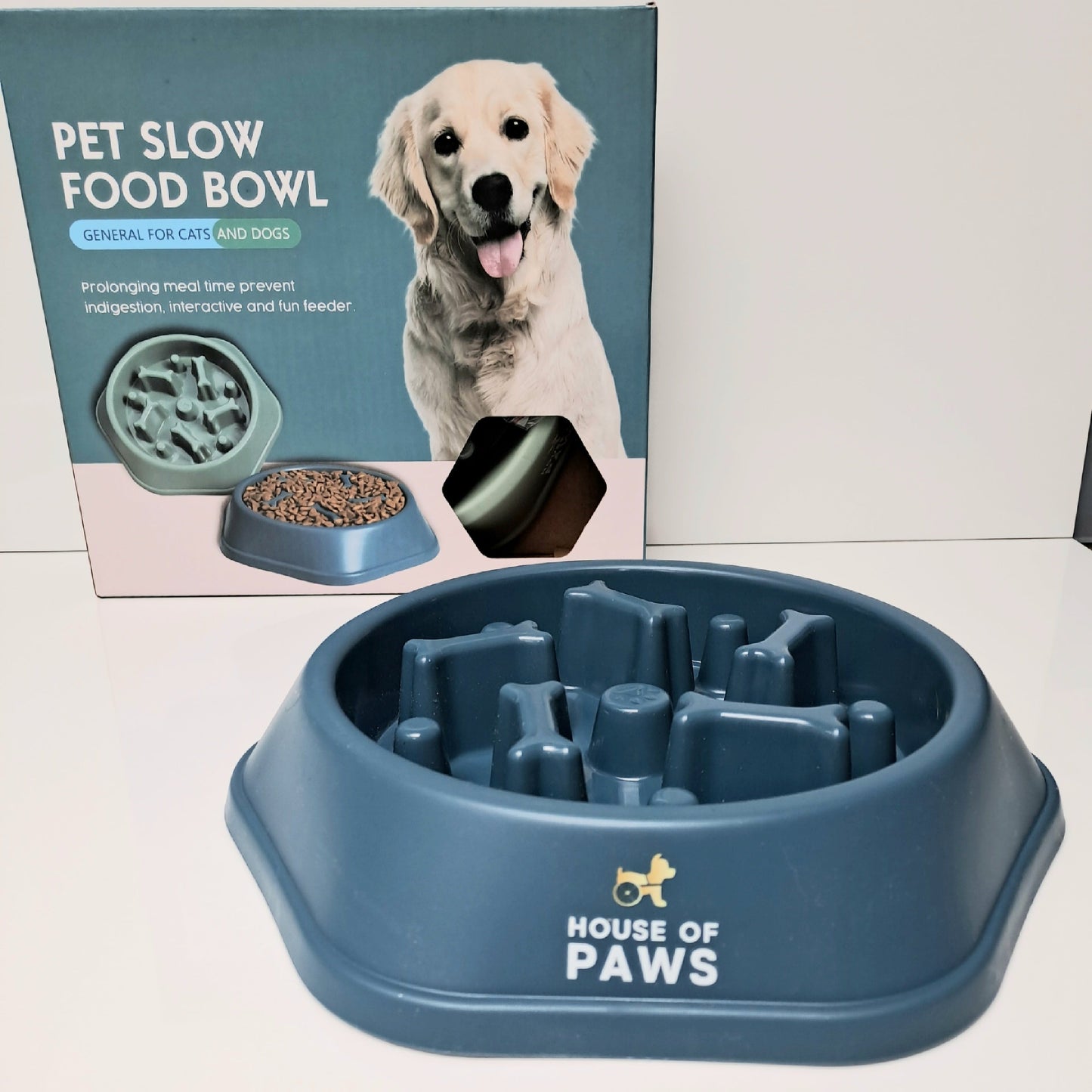 Pet Slow Feeder Bowl 22cm