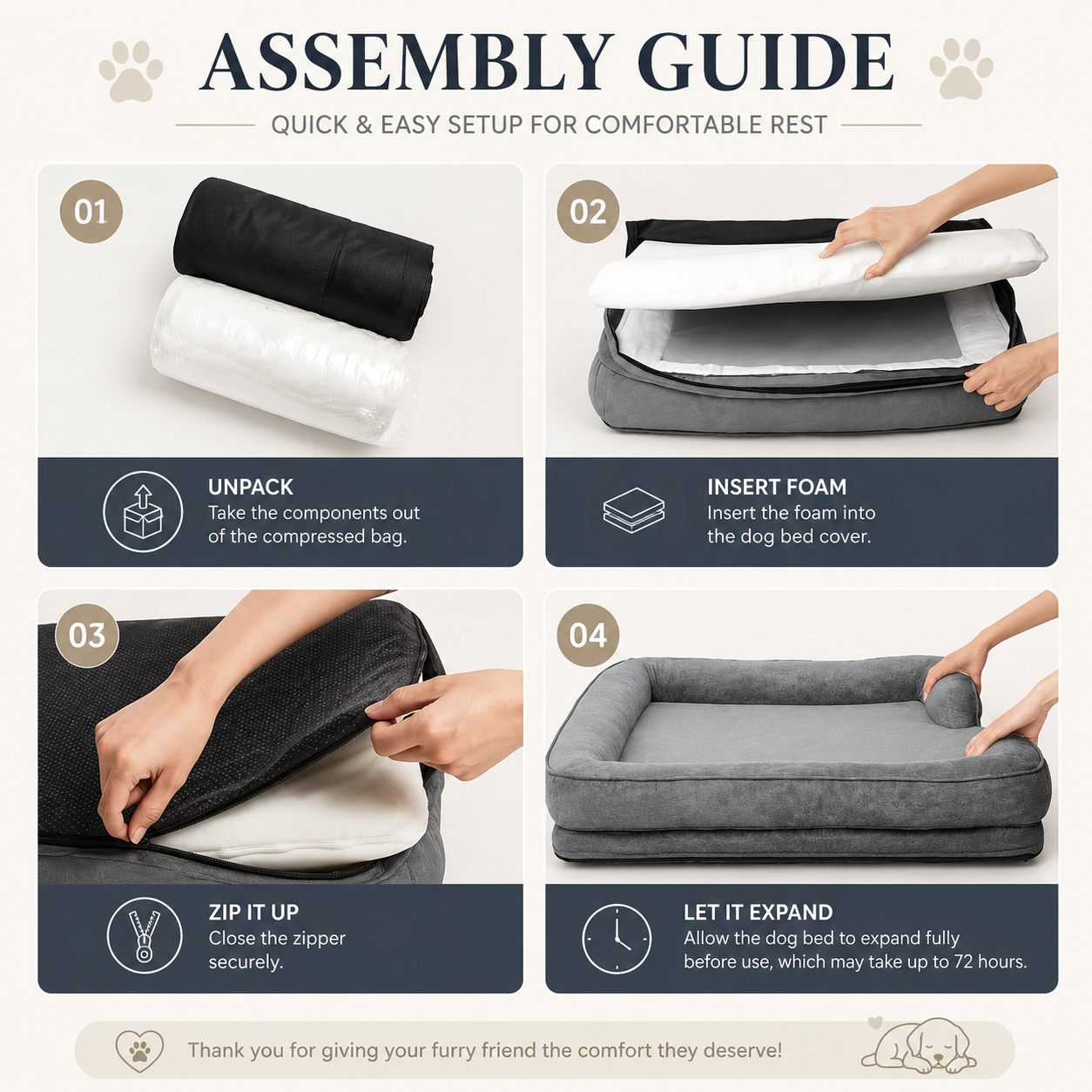 Orthopaedic Support Dog Bed