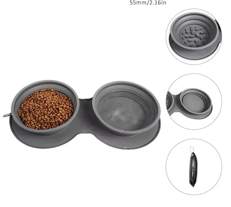 Collapsible Silicone Pet Bowls