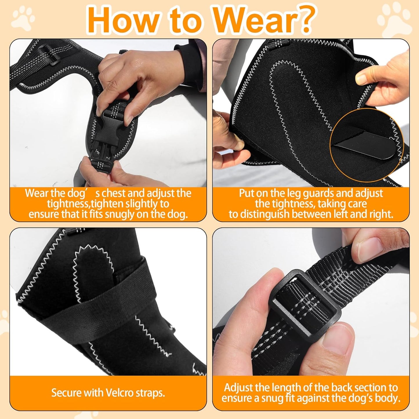 Adjustable Rear Knee Support Brace