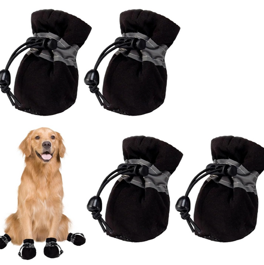 4pcs Reflective Waterproof Dog Boots