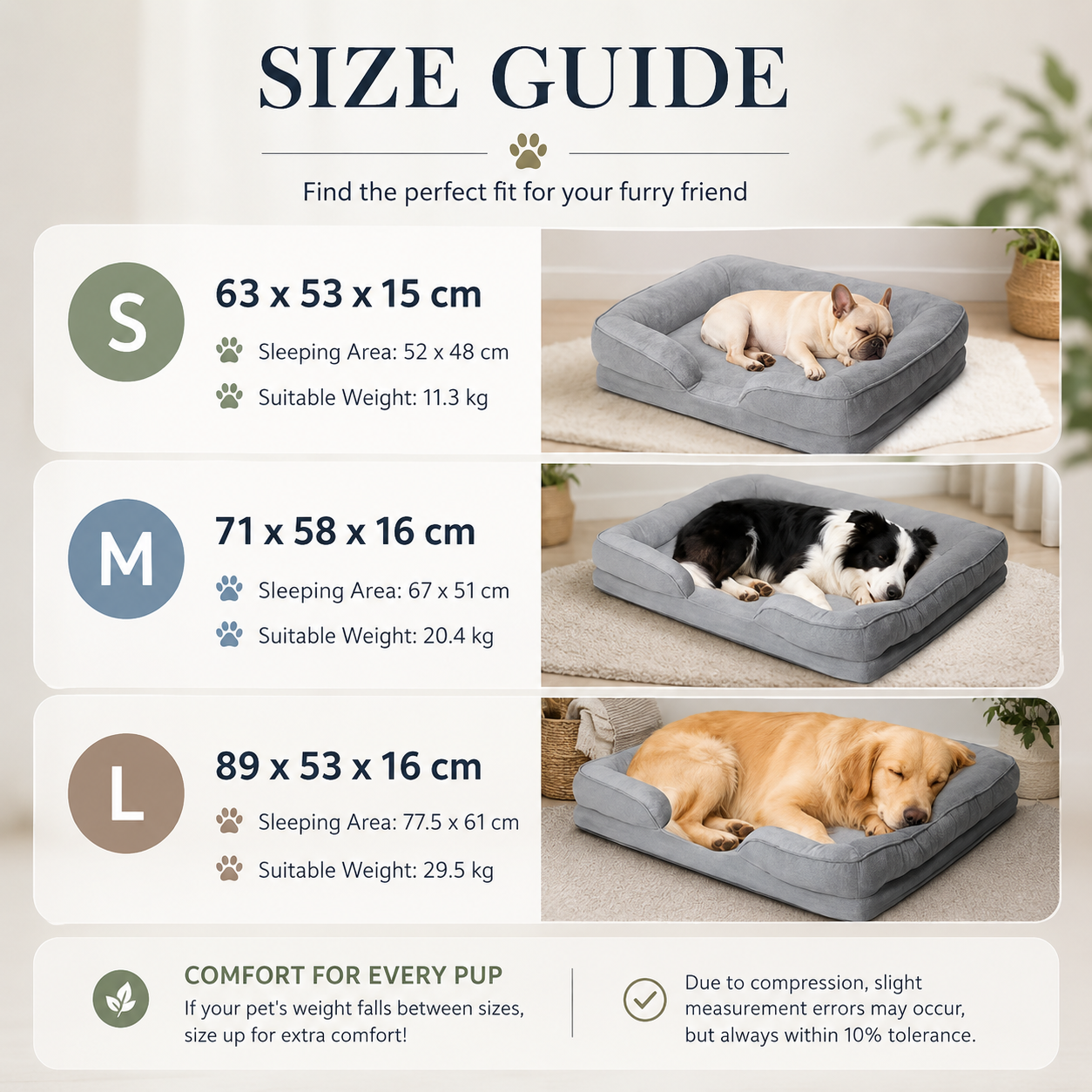 Orthopaedic Support Dog Bed