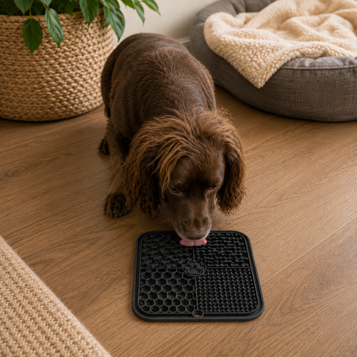 Slow Feeder & Lick Mat – 3 Piece Set