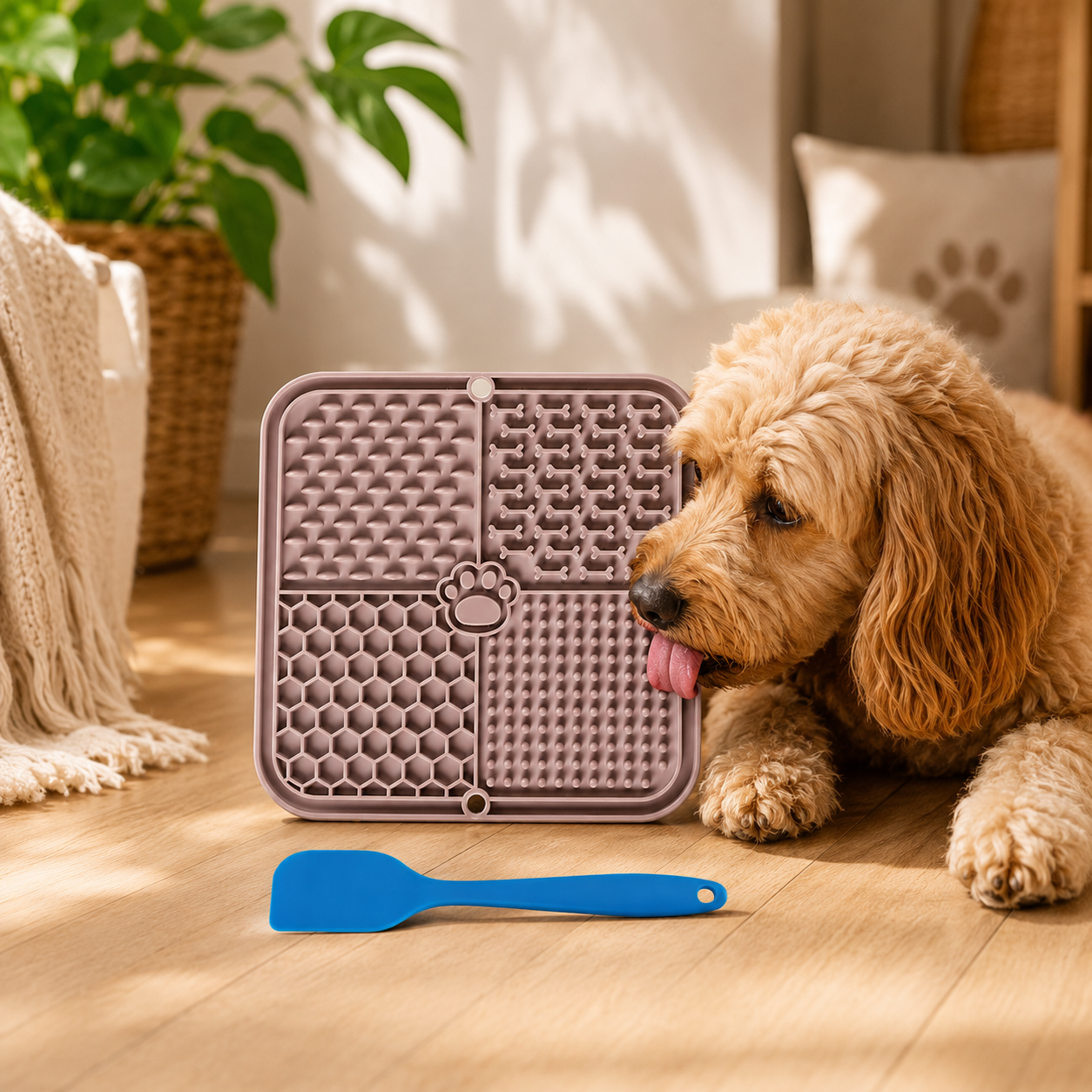 Slow Feeder & Lick Mat – 3 Piece Set