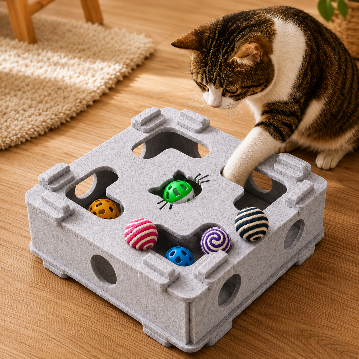 Interactive Cat Puzzle Toy