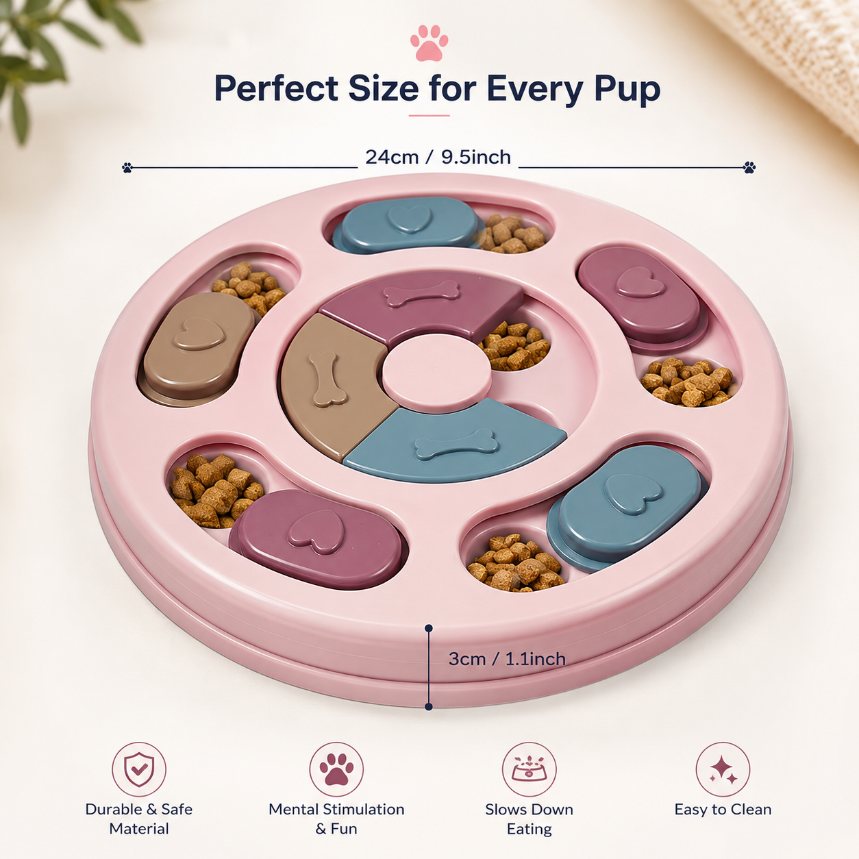 Interactive Dog Puzzle Slow Feeder